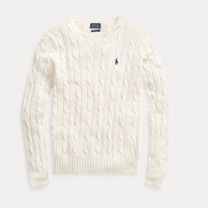 Polo by Ralph Lauren Women's Cream Cable Knit Sweater